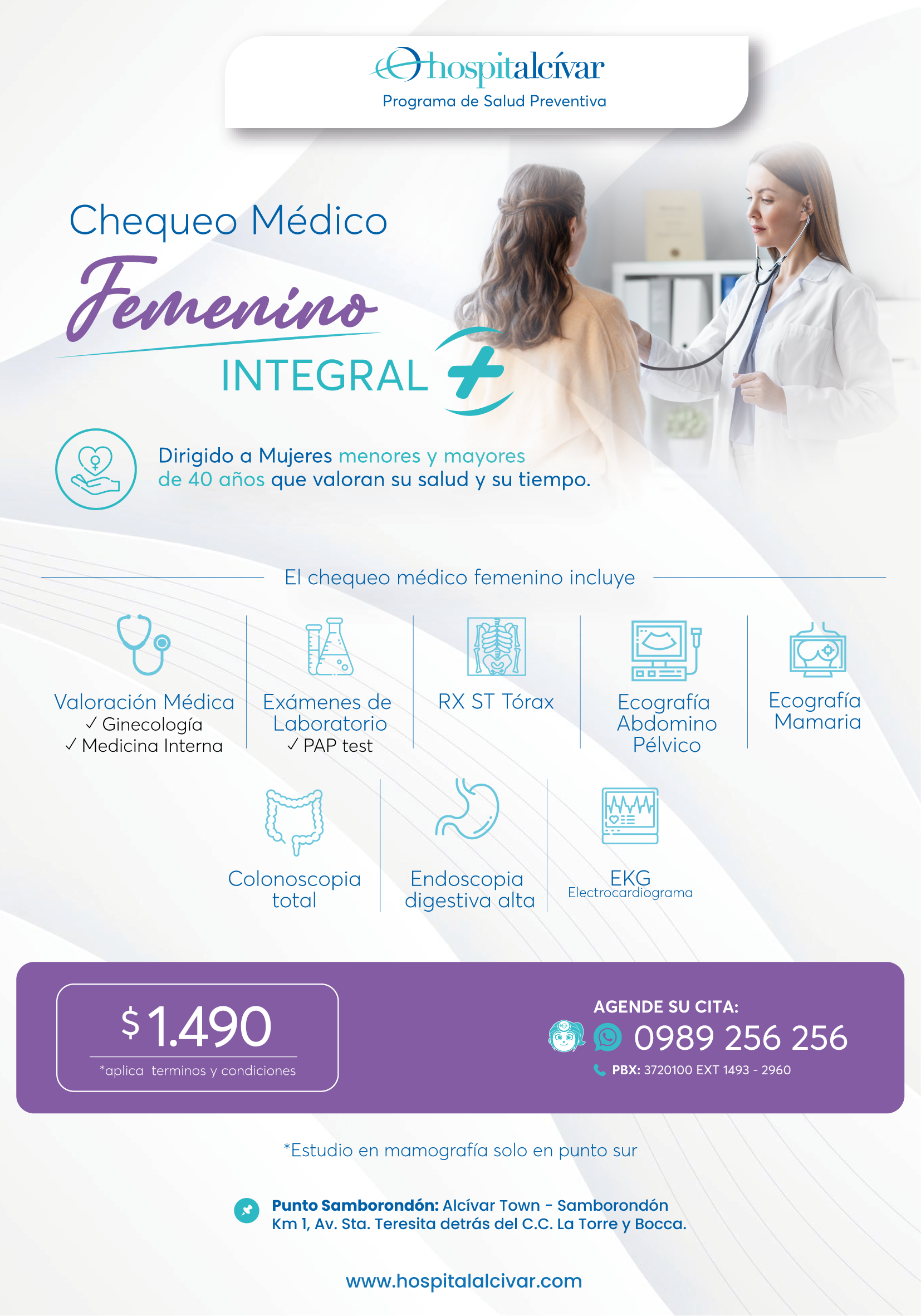 Chequeo Médico Femenino Integral