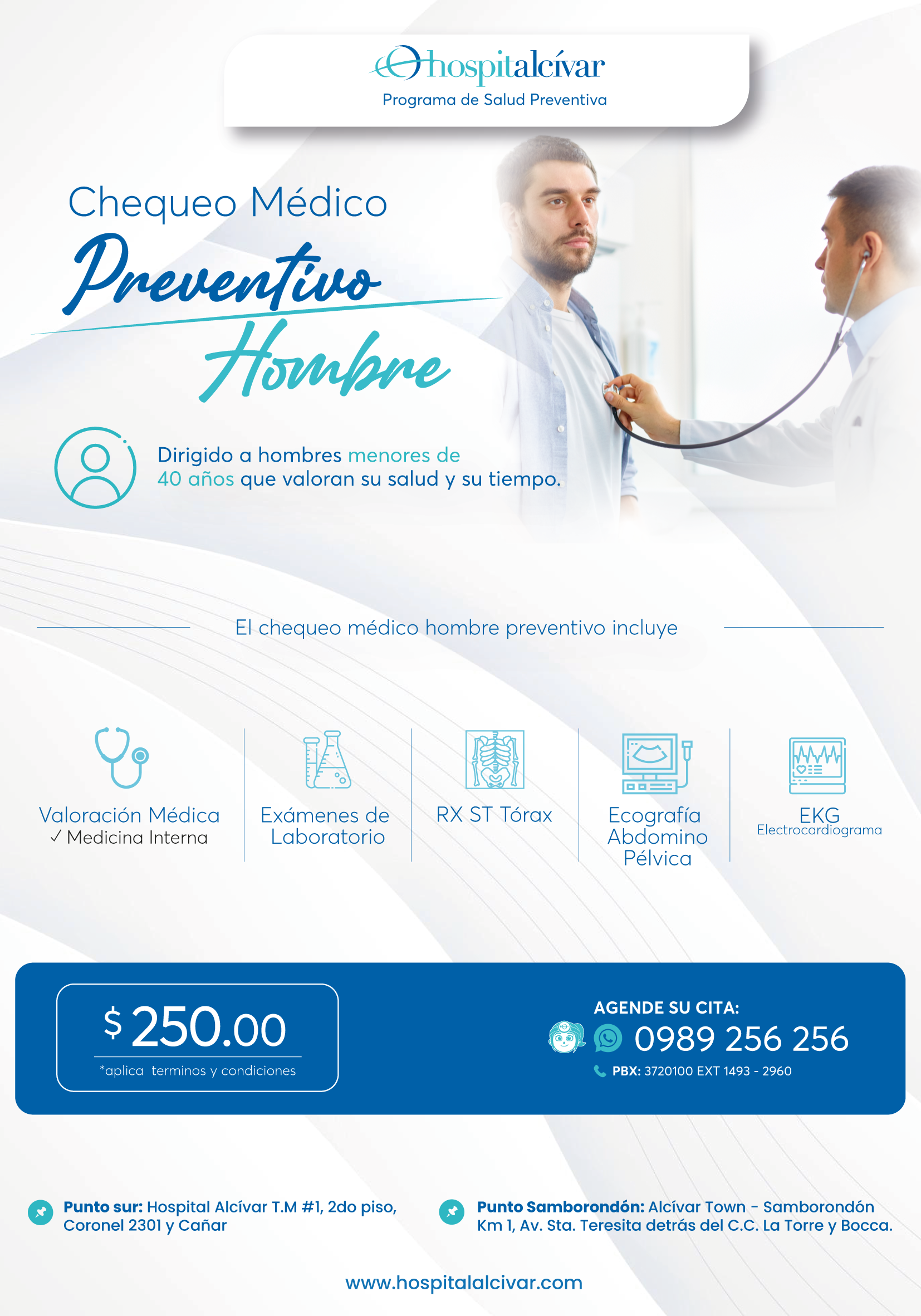 Chequeo Médico Preventivo Hombre MENOR DE 40