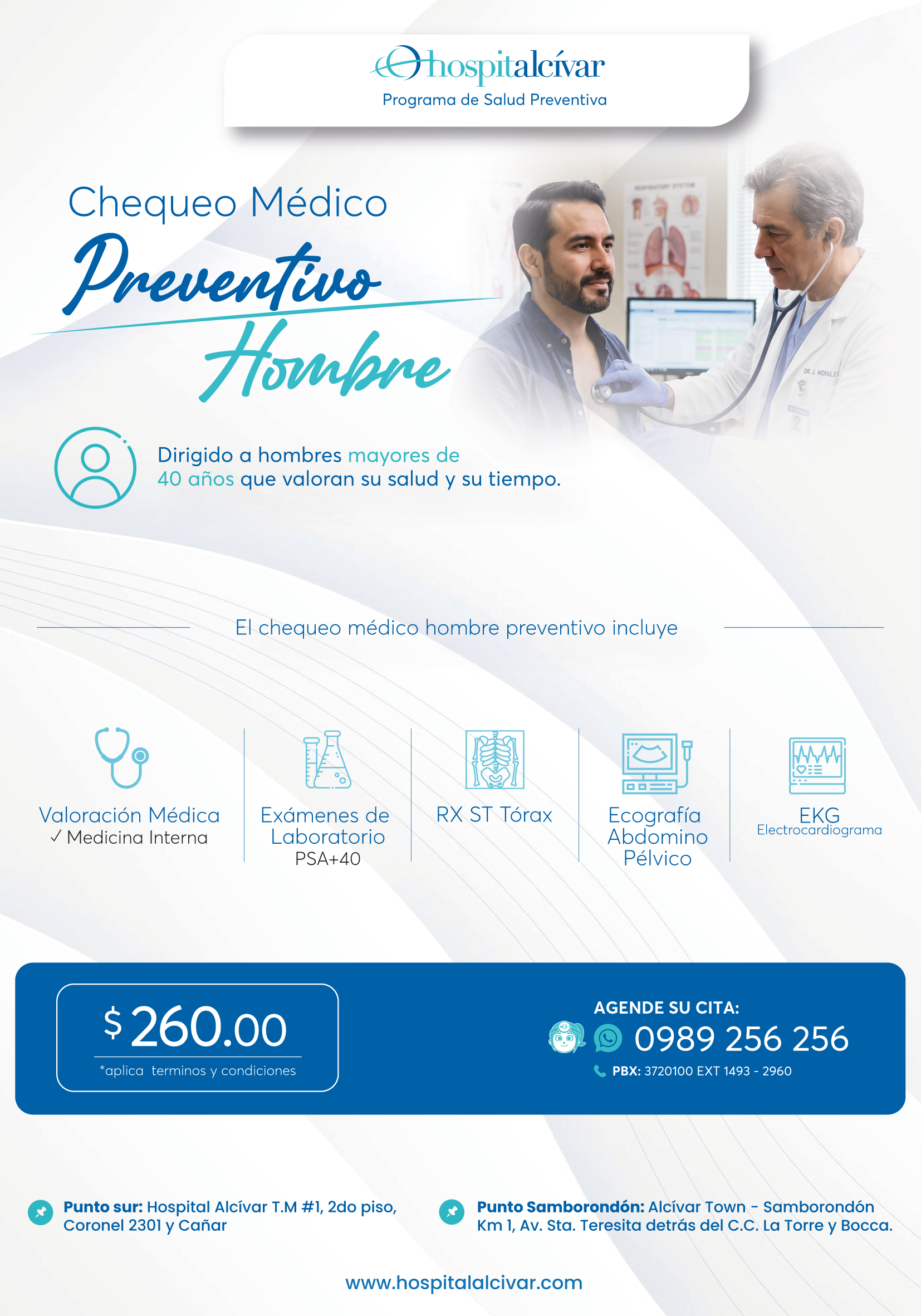 Chequeo Médico Preventivo Hombre MAYOR DE 40